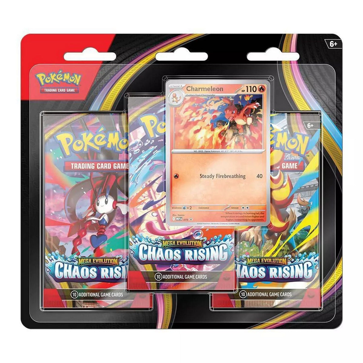 Pokemon: Mega Evolution Chaos Rising 3-Pack Blister (ME04)