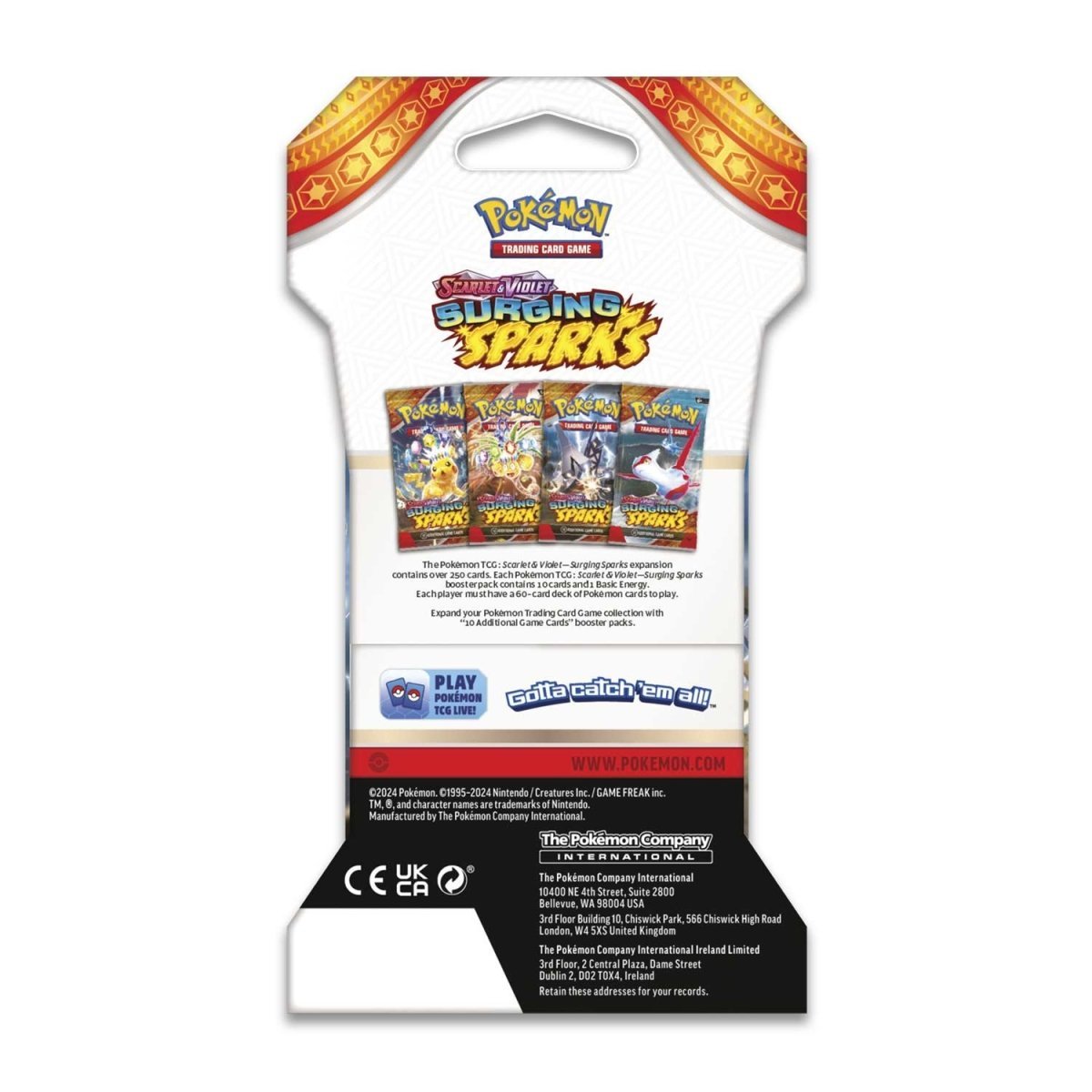 Pokemon: Scarlet & Violet Surging Sparks Sleeved Booster Pack