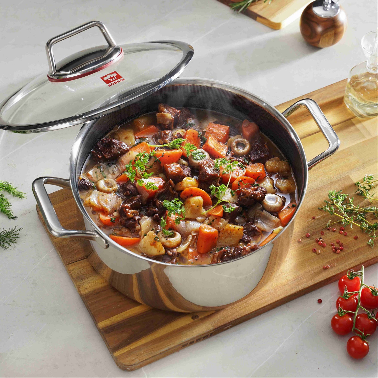 Stainless Steel Stock Pot With Lid