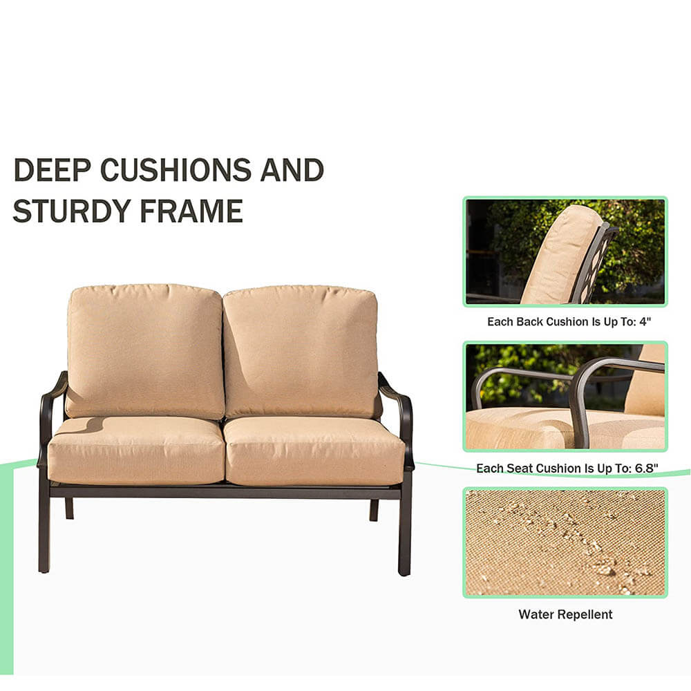 4 Pcs Outdoor Sofa Set