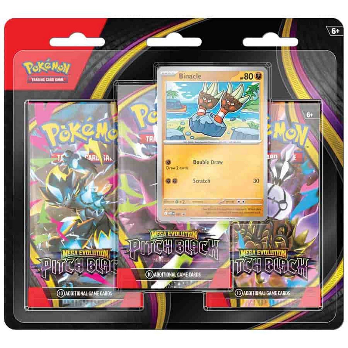 Pokemon: Mega Evolution Pitch Black 3-Pack Blister (ME05)