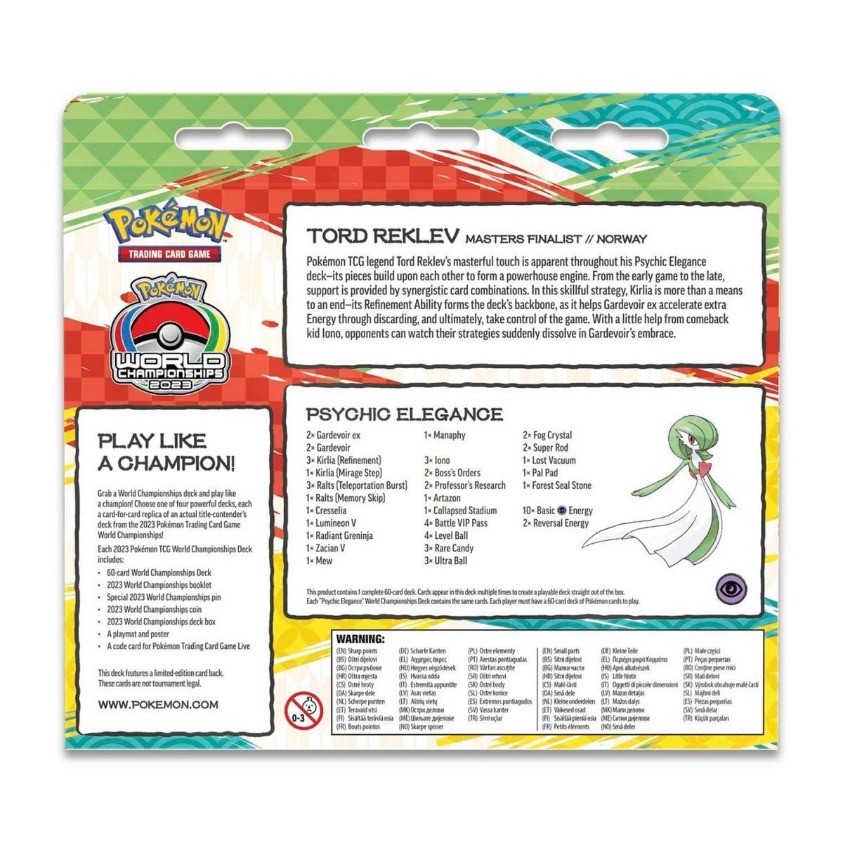 Pokemon: 2023 Pokémon World Championships Deck (Tord Reklev, Psychic Elegance)