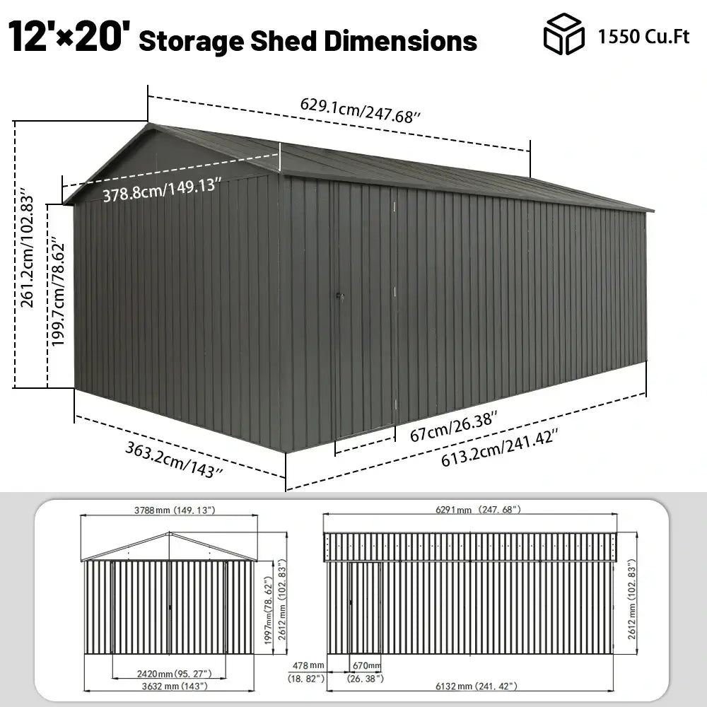Metal Garage & Storage Shed
