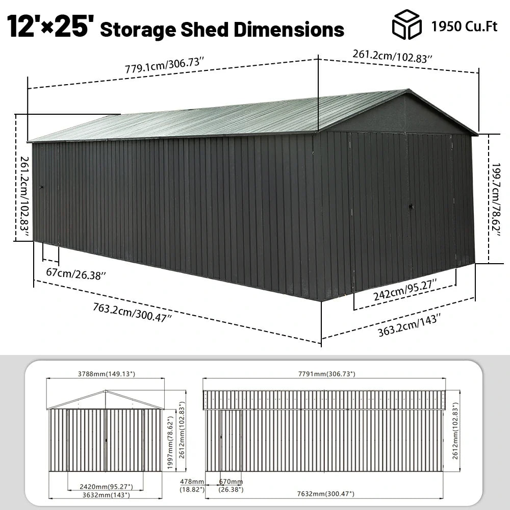 Metal Garage & Storage Shed