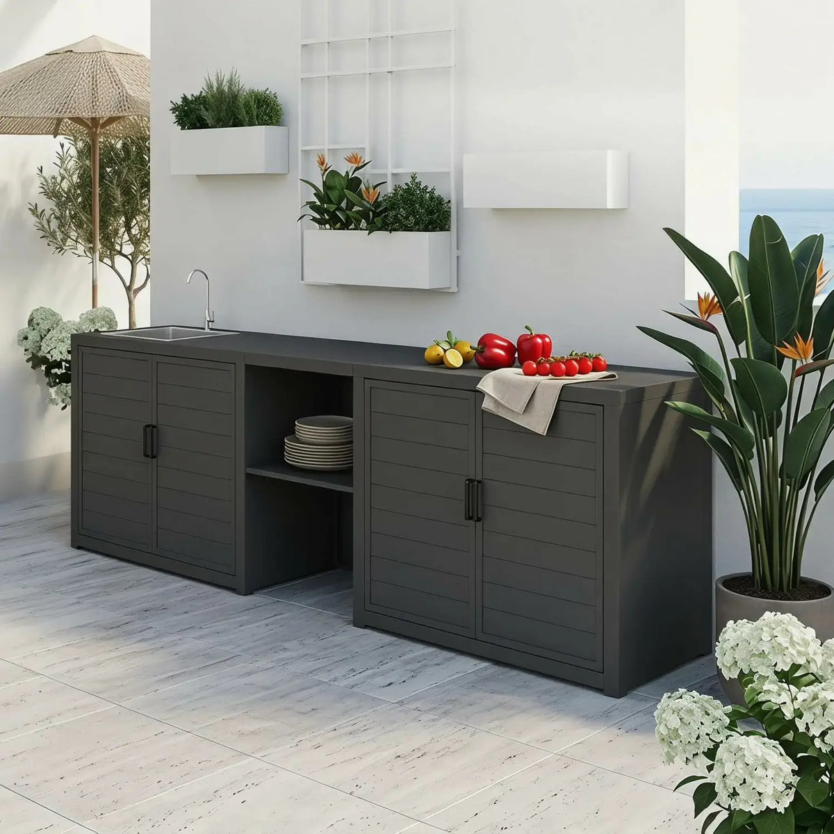 Aluminum Outdoor Kitchen Island