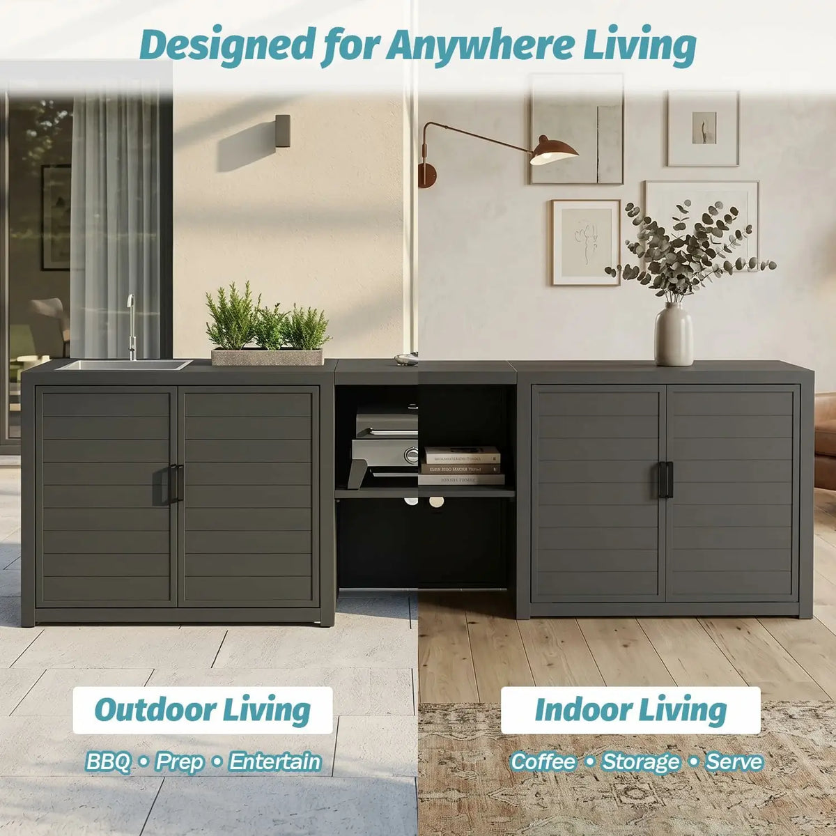 Aluminum Outdoor Kitchen Island