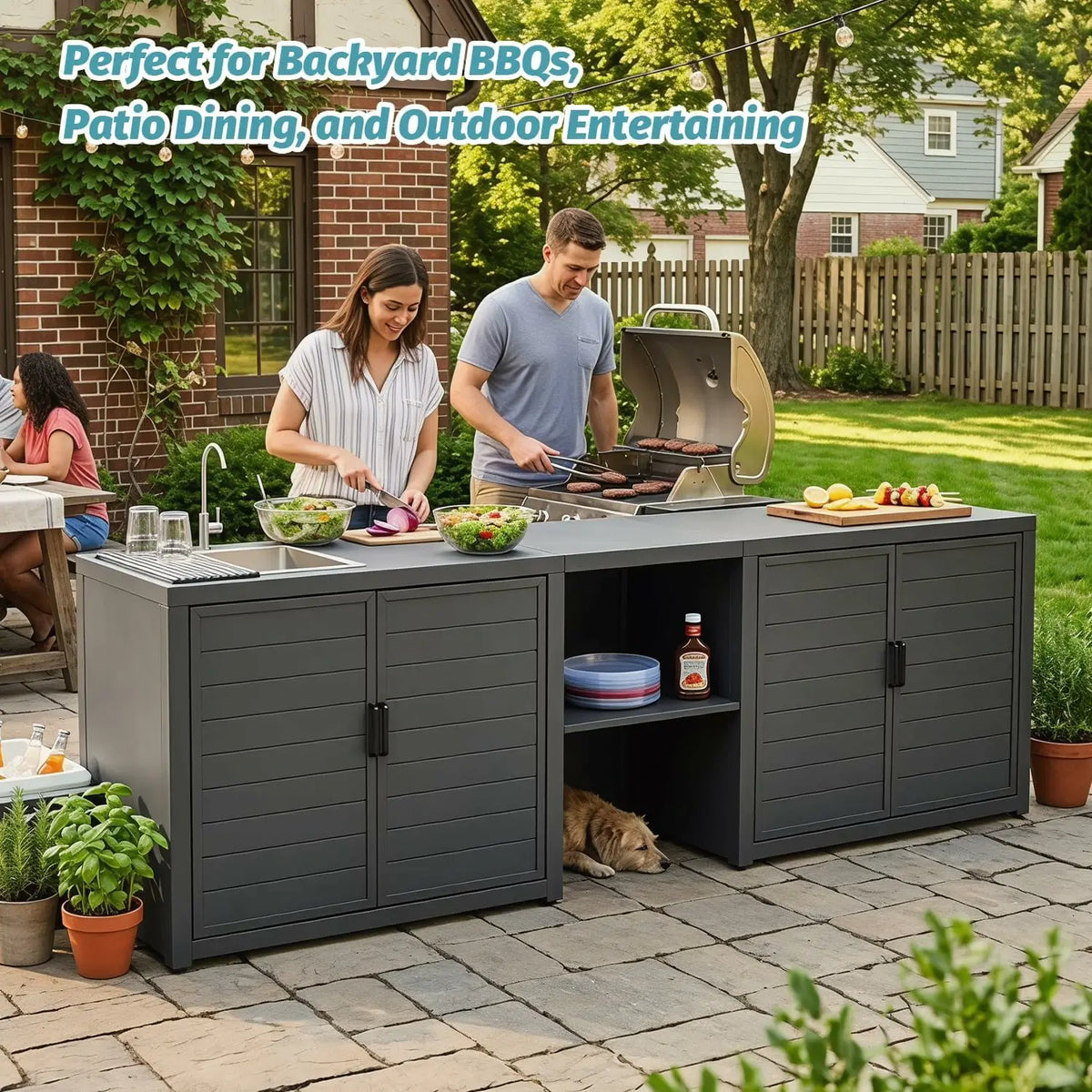Aluminum Outdoor Kitchen Island