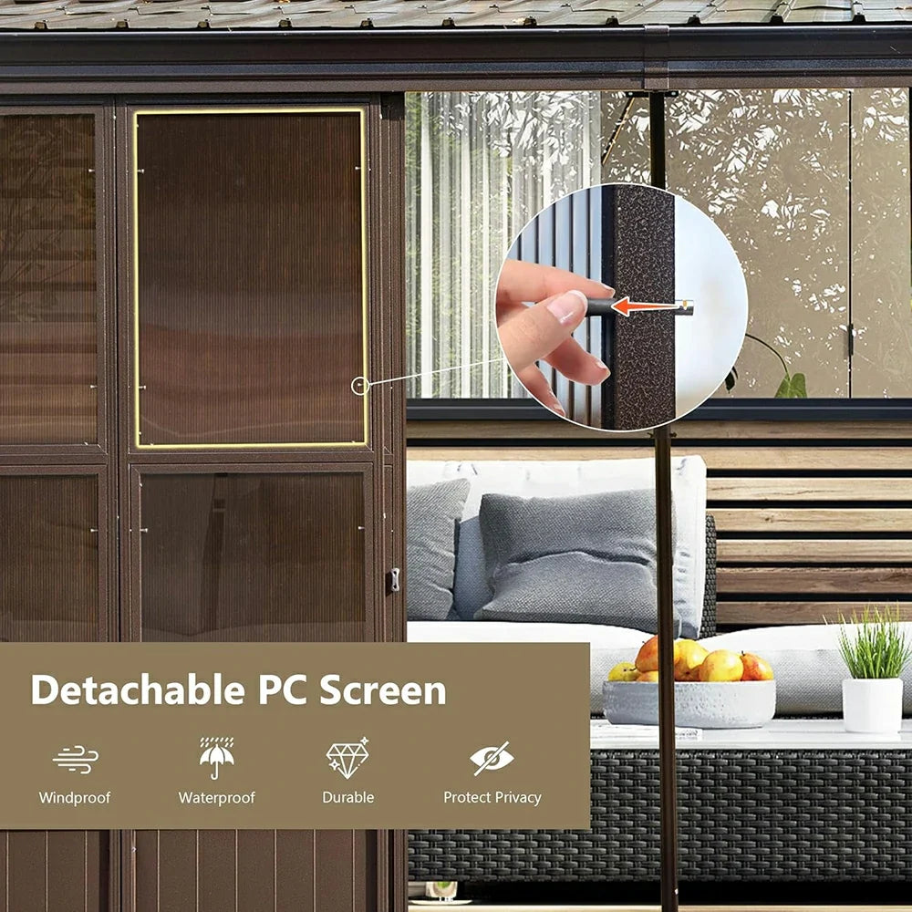 Wall Mounted Sunroom with Side Door
