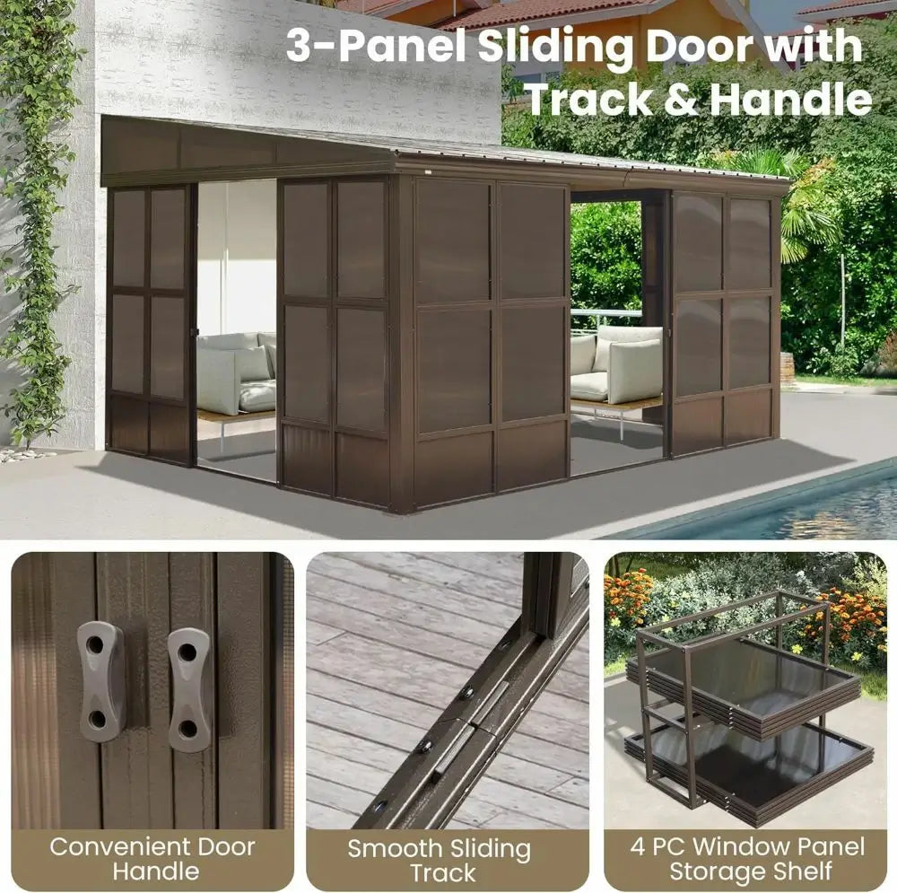 Wall Mounted Sunroom with Side Door