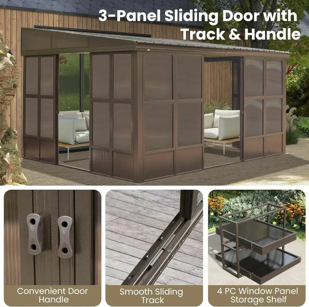 Wall Mounted Sunroom with Side Door