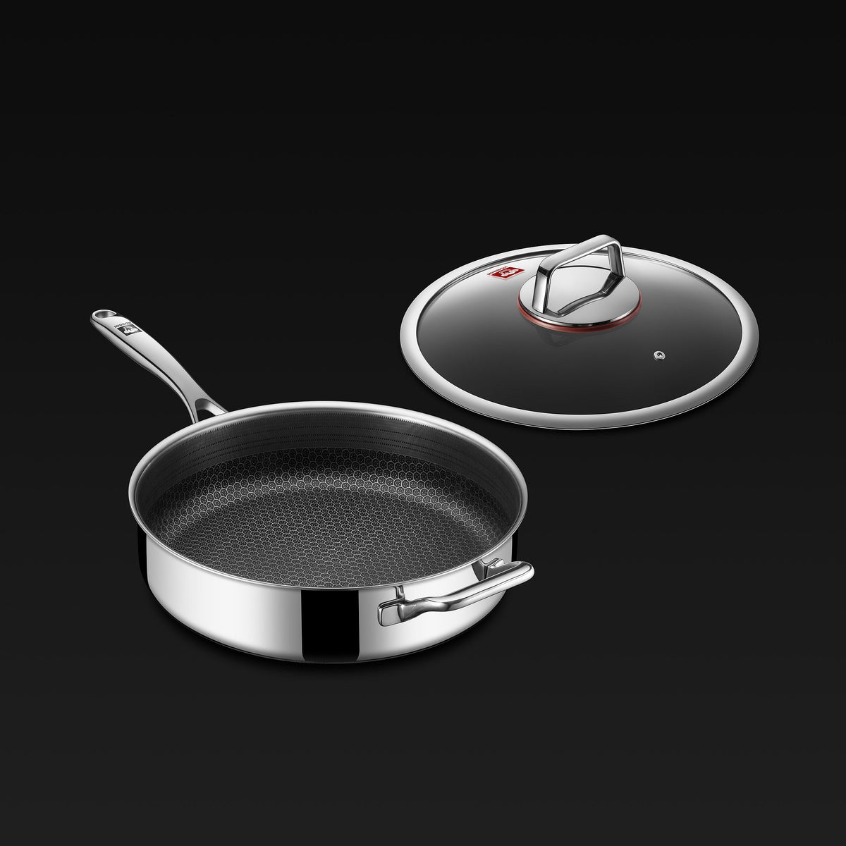 5.5QT Hybrid Deep Sauté Pan with Lid